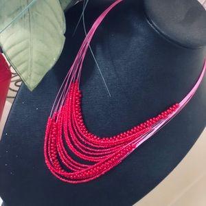 (Sold) Multi-Line Bead Necklace